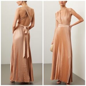 Elegant Tan Maxi Dress